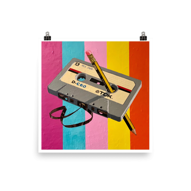 TDK Mix Tape - 80s ICONS - Boxed Canvas