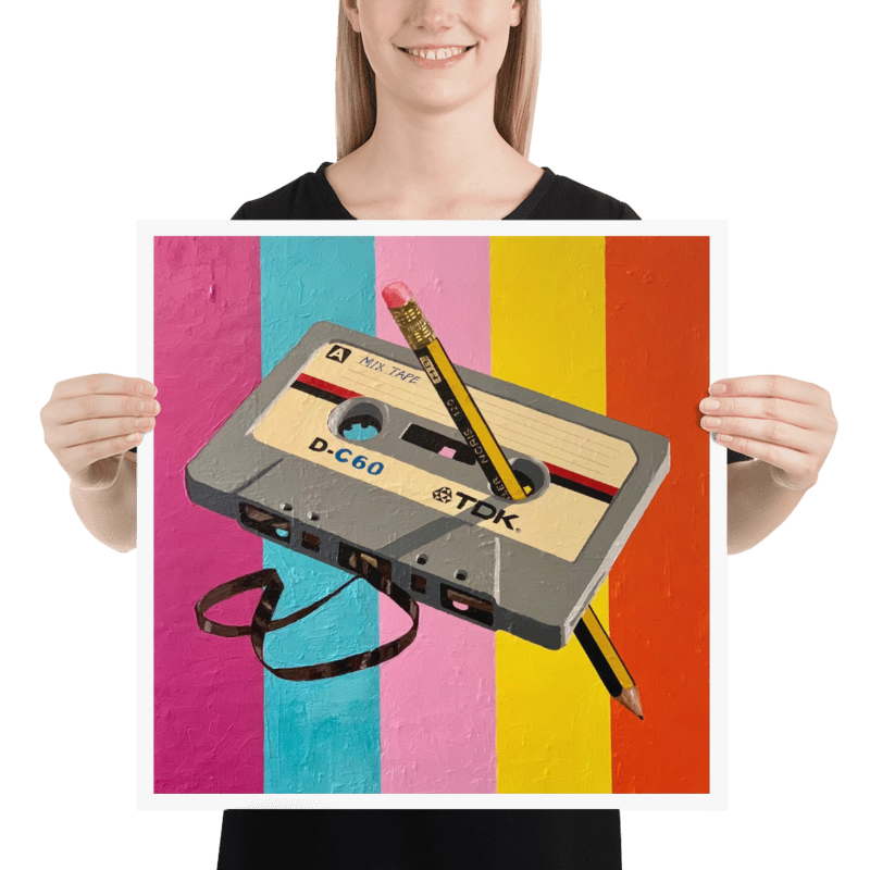 TDK Mix Tape - 80s ICONS - Boxed Canvas