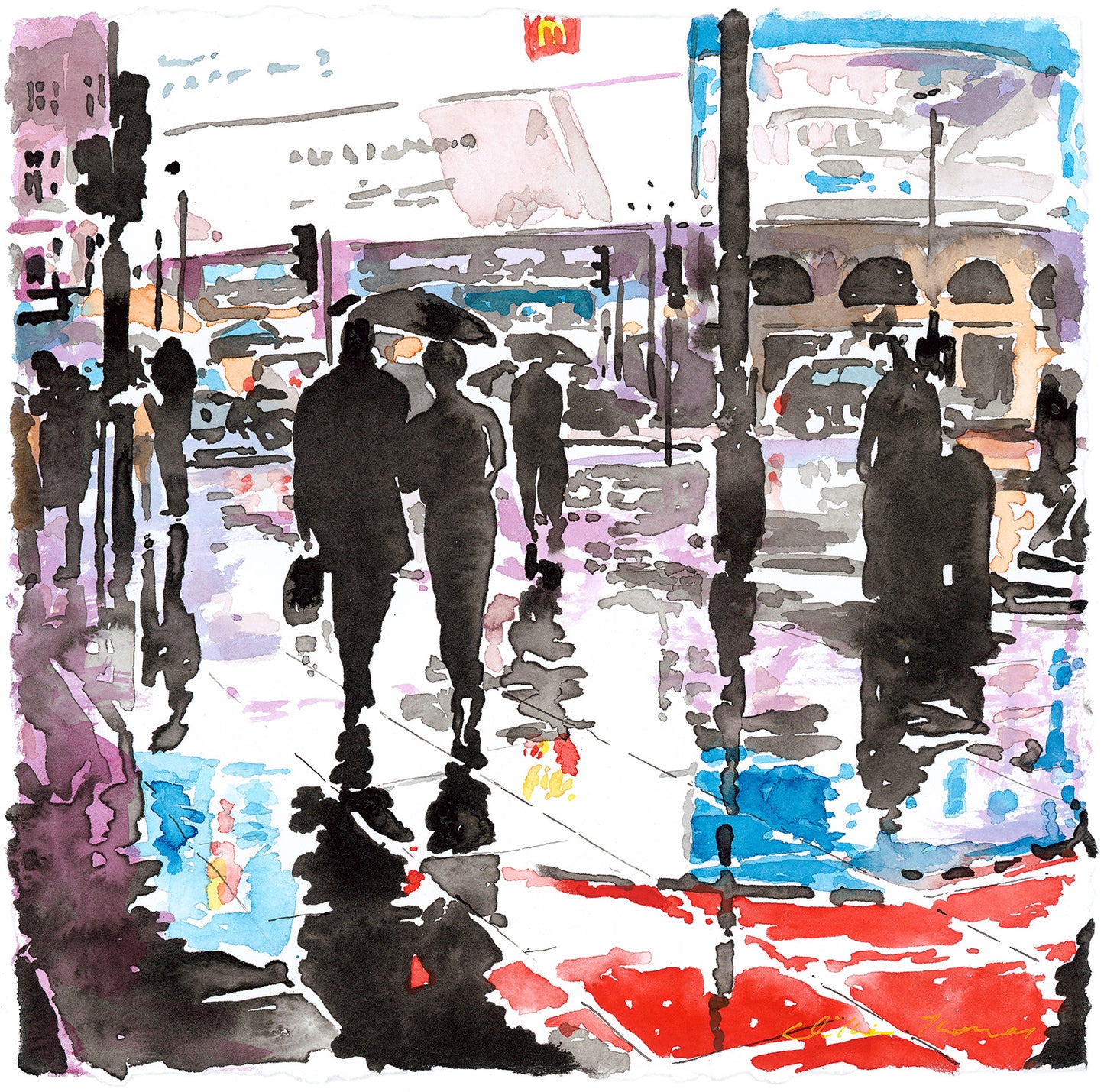 Tales of London - Red Piccadilly Rain