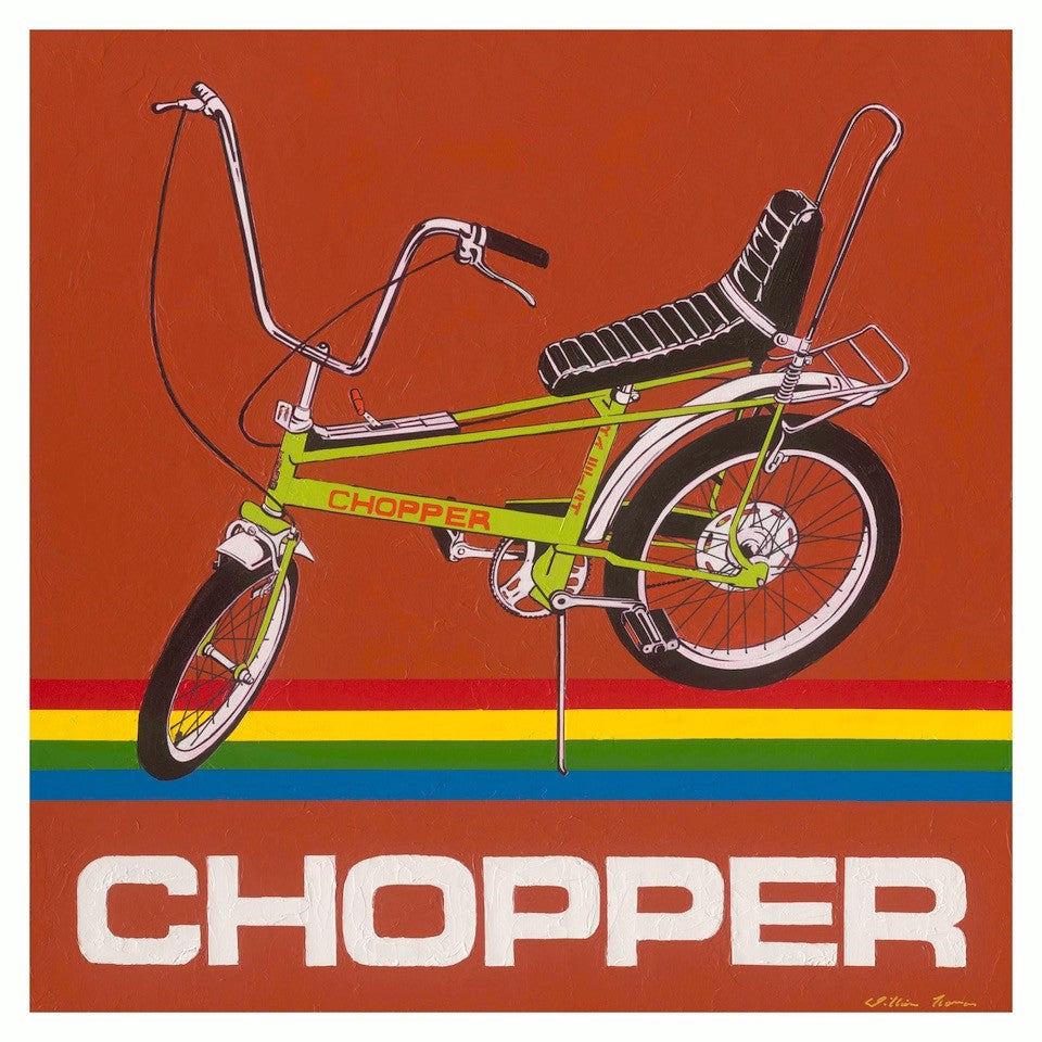 Lime Green Chopper Bike - 80s ICONS