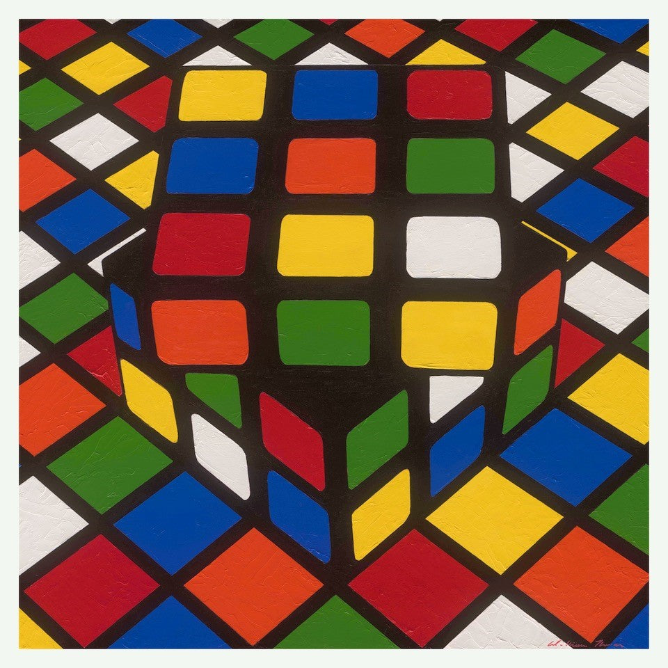 Rubiks Cube - 80s ICONS - Boxed Canvas