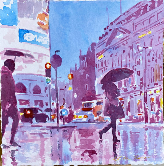 Tales of London - Purple Piccadilly Rain