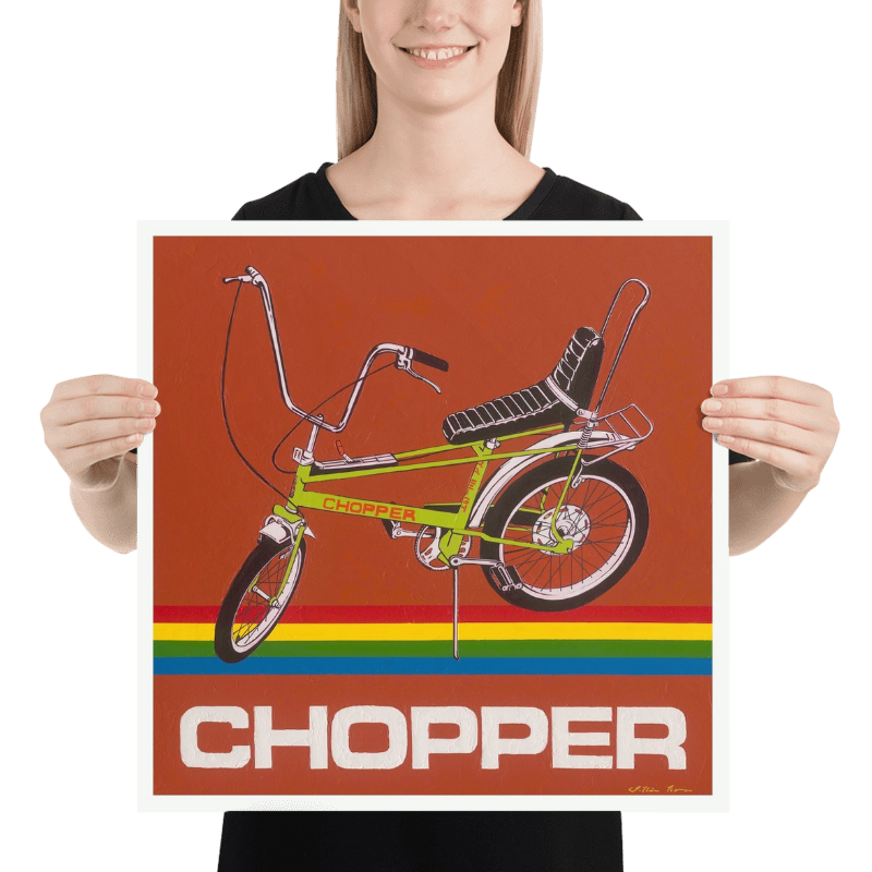 Lime Green Chopper Bike - 80s ICONS