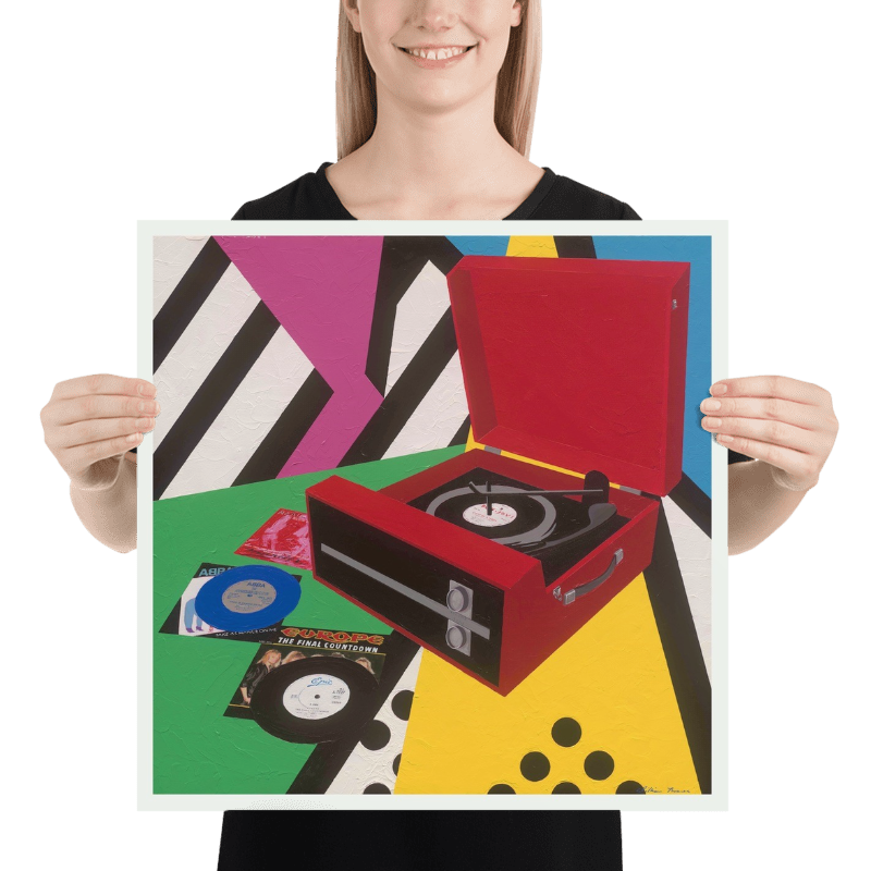 Picnic Phonograph - 80s ICONS - Boxed Canvas